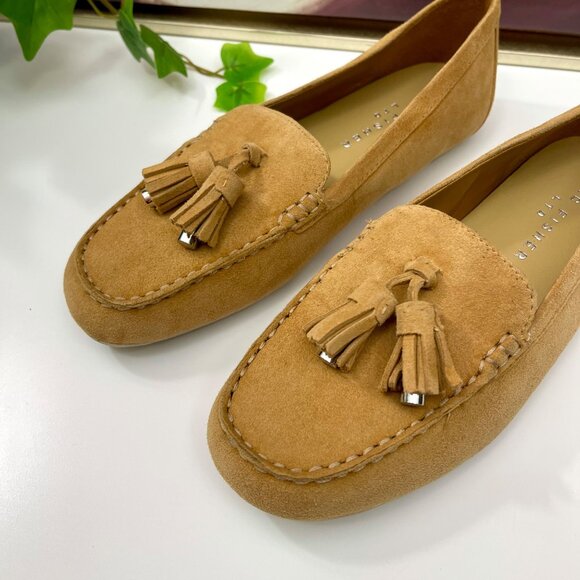 Marc Fisher LT Suede Moccasin Tassel Loafers in Medion Natural Size 6 - Picture 10 of 15